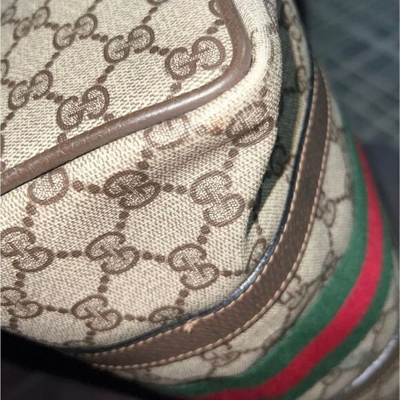 AUTHENTIC GUCCI WEB VINTAGE CLASSIC OPHIDIA SMALL BOSTON BAG - Picture 13 of 16